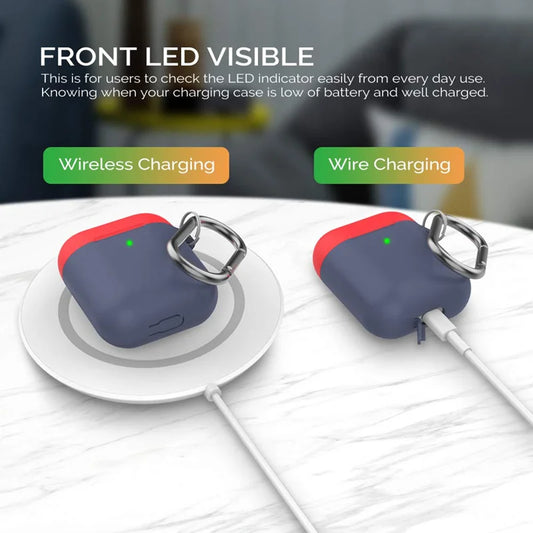 Ultra Thin & Duotone Silicone AirPods Case for AirPods 1&2