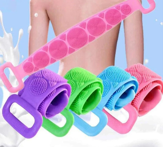 2x Silicone Long Body Scrubber | Exfoliating Body Scrubber