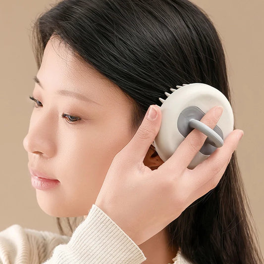 Silicone Bristles Scalp Scrubber | Shampoo Brush