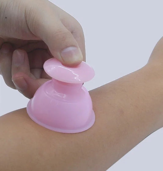 Set of 4 Silicone Massage Cups | Cupping Set