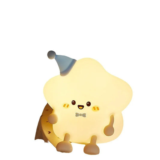 Cute Star LED Silicone Night Light