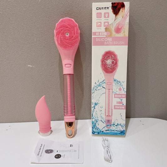 Pink Rechargeable Body Scrubber | Electric Body Brush