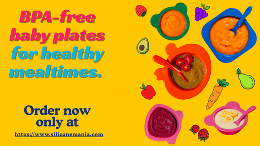 BPA free baby plates, best silicone baby plates, non toxic kids plates