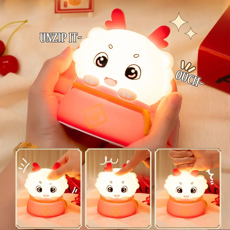 Cute Dragon Silicone Night Light