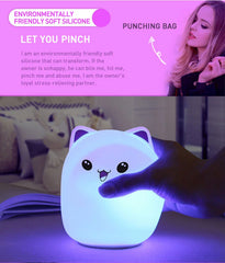 Cute Cat Silicone Night Lights
