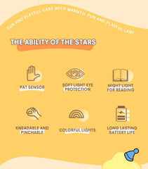 Cute Star LED Silicone Night Light