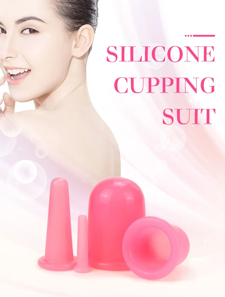 6 Cups Facial Cupping Set | Silicone Cupping Therapy Kit