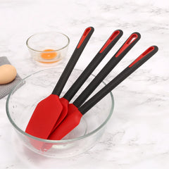 4x Silicone Spatula Set | Red