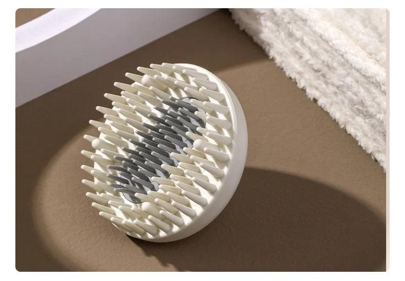Silicone Bristles Scalp Scrubber | Shampoo Brush