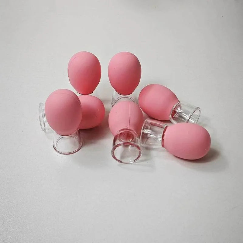 Pink 4 Silicone Vacuum Suction Cups | Glass Suction Cups