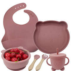 8-piece Silicone Baby Feeding Set | Prefect for Baby Feeding