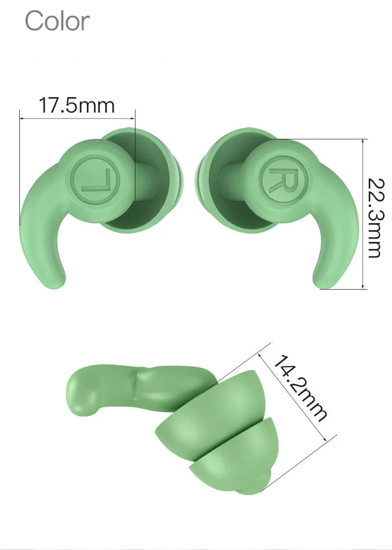 1 Pair Silicone Ear Plugs | Earplugs to Cancel Noise