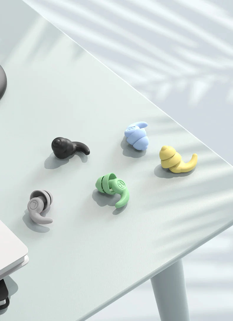 1 Pair Silicone Ear Plugs | Earplugs to Cancel Noise