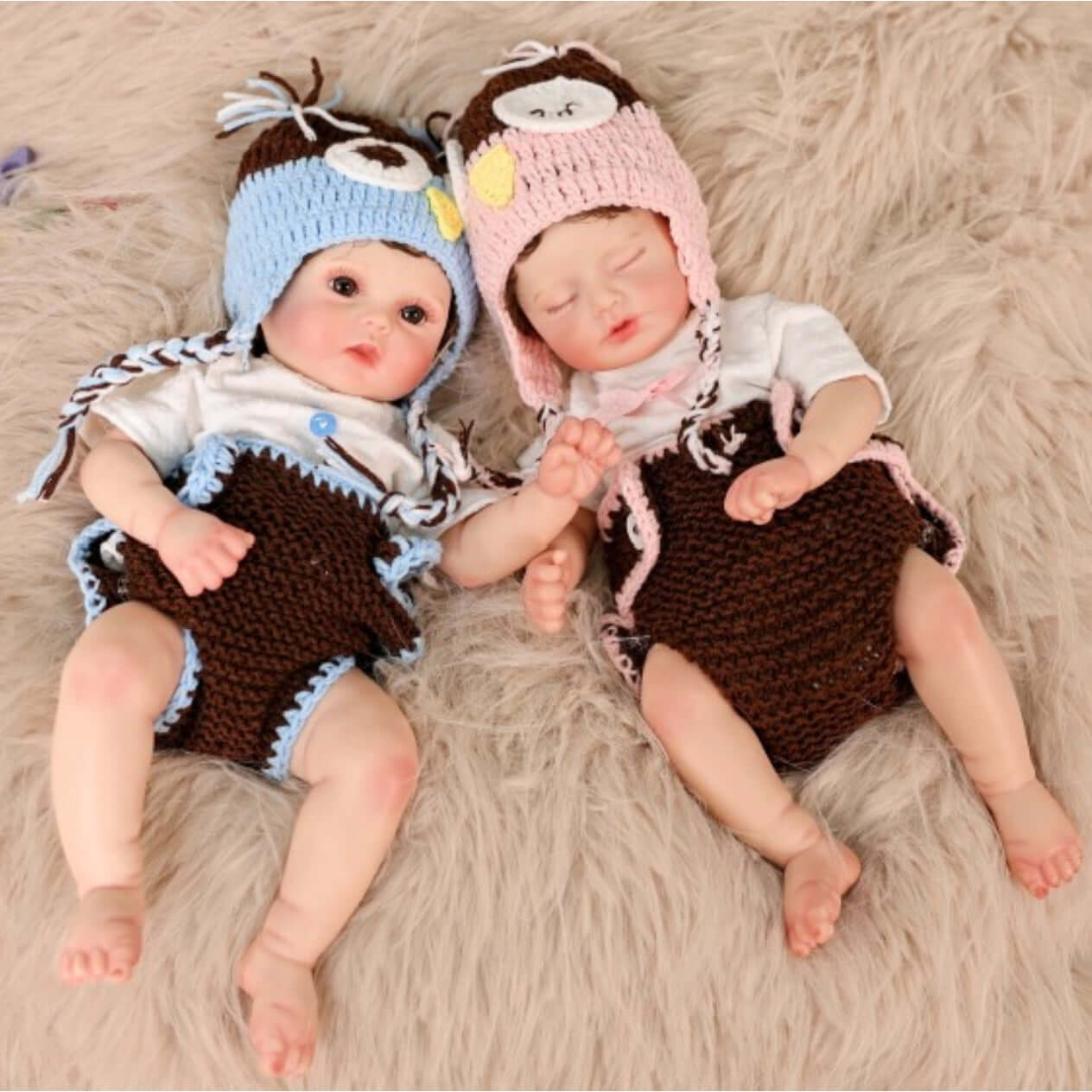 Lucas & Pearl | Miniature Newborn Silicone Dolls