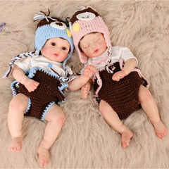 Lucas & Pearl | Miniature Newborn Silicone Dolls
