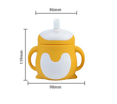 Cartoon Shaped Silicone Sippy cup for Newborn