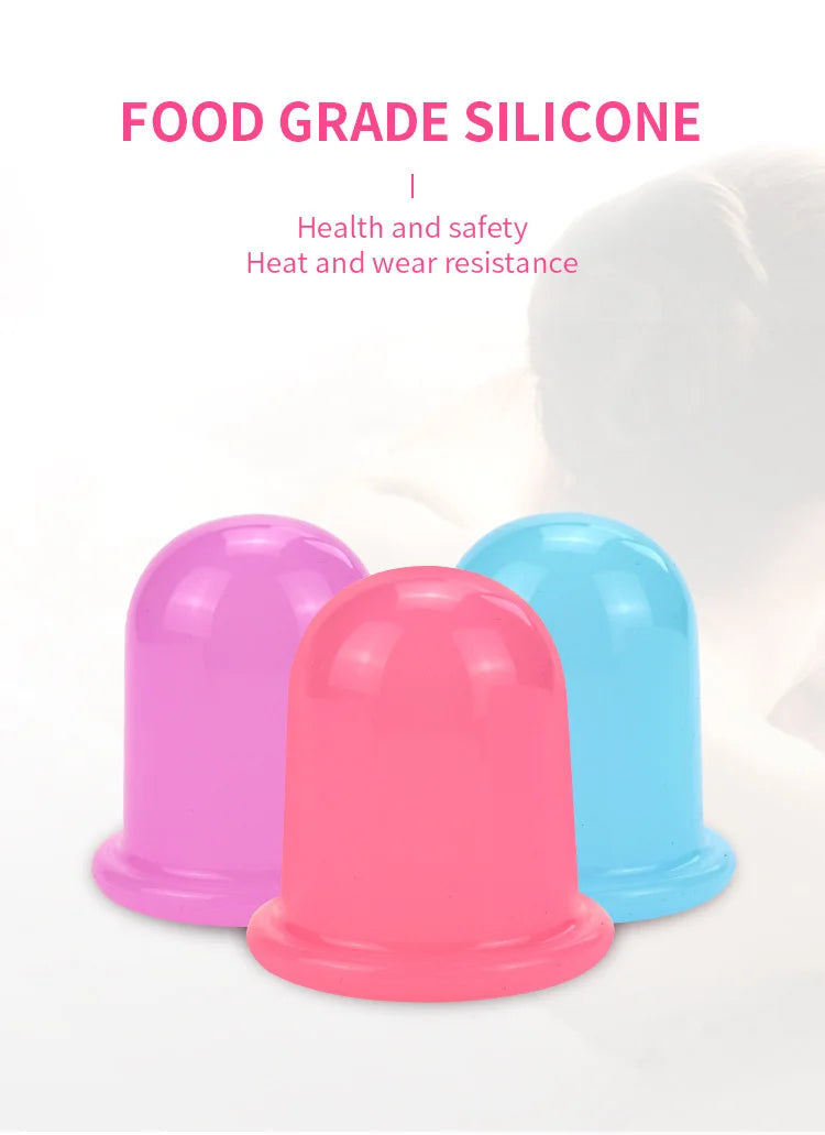6 Cups Facial Cupping Set | Silicone Cupping Therapy Kit