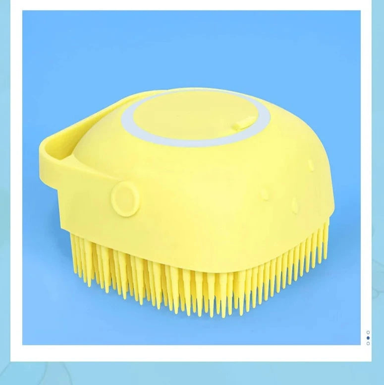 Soft Silicone Body Scrubber with soap dispenser