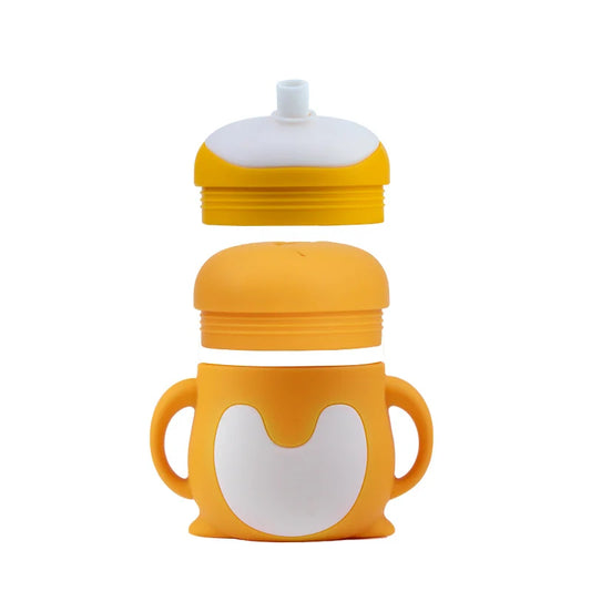 Cartoon Shaped Silicone Sippy cup for Newborn