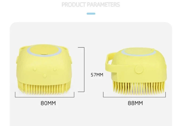 Soft Silicone Body Scrubber with soap dispenser