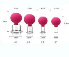 4 Piece Cupping Set | Silicone Cupping Therapy Kit