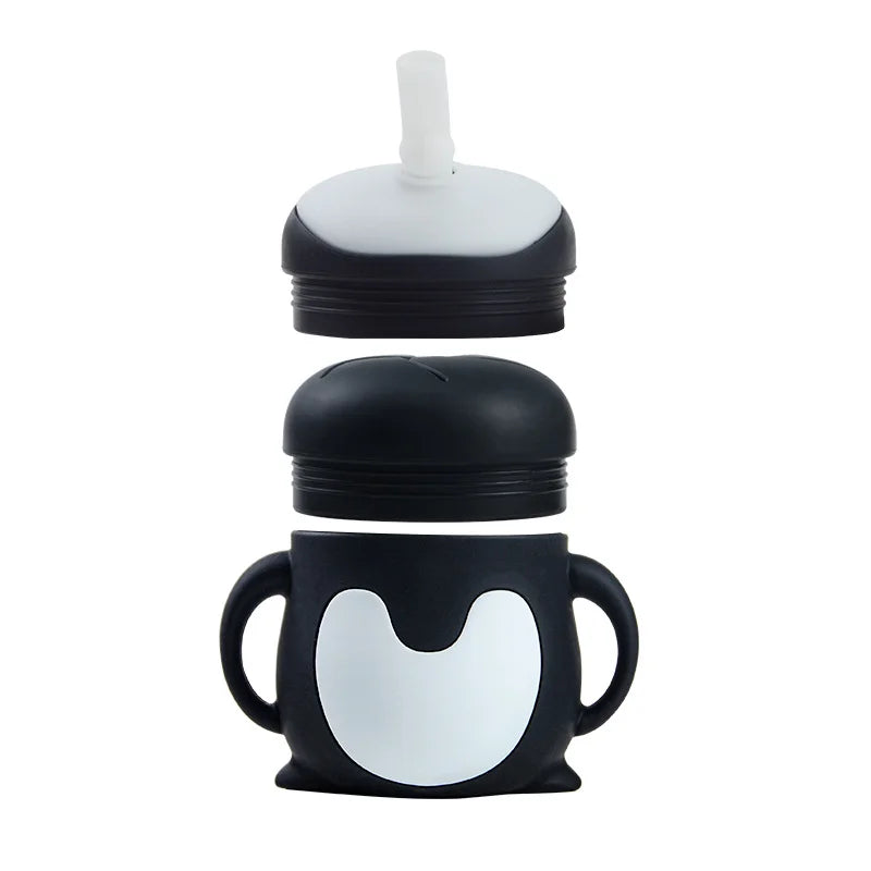 Cartoon Shaped Silicone Sippy cup for Newborn