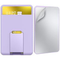 Silicone Magnetic Phone Wallet Card Holder Compatible with Apple