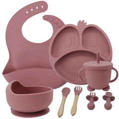 9-piece Silicone Baby Feeding Set | Best Baby Utensils