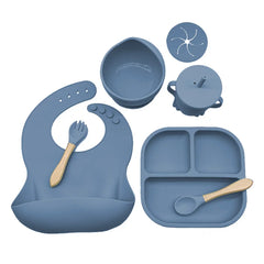 Ocean Blue 7-piece baby feeding set | Best baby utensils
