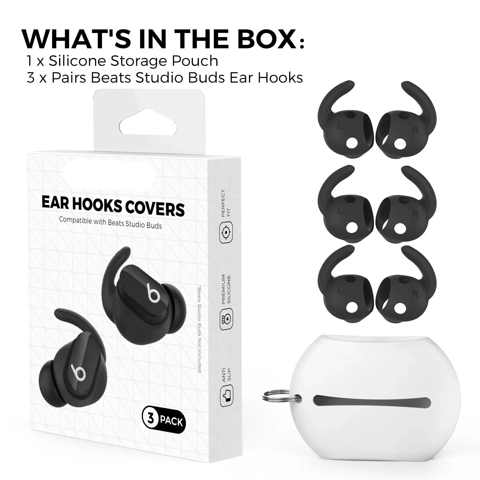 Environment Friendly Silicone Anti-drop Ear Wings