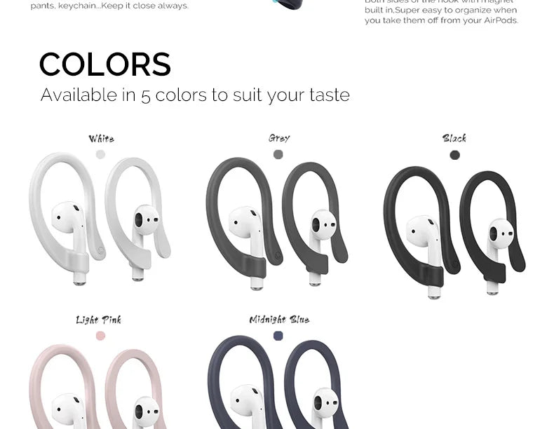 Silicone AirPods 1/2/3 AirPods Pro 1/2 Ear Hooks