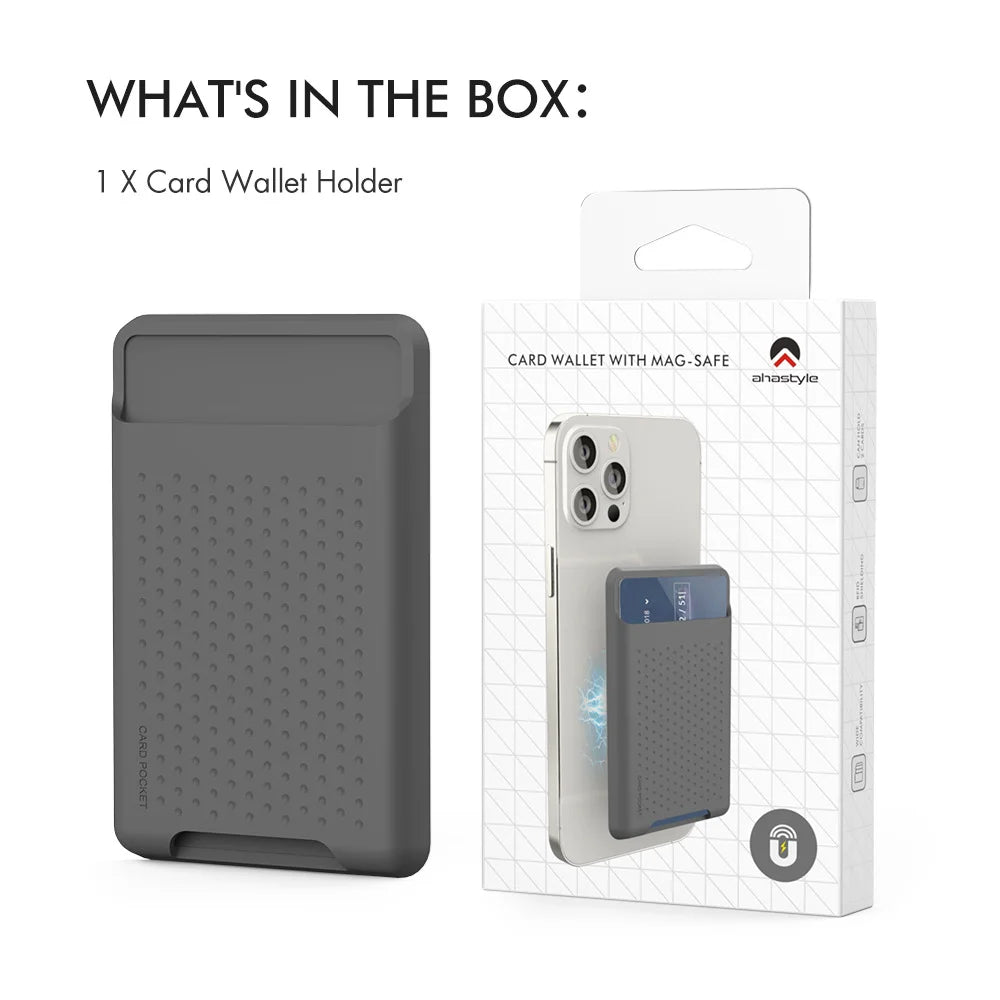Phone Card Holder for the back of Mag-Safe Silicone Wallets and IPhone
