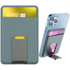 Silicone Magnetic Phone Wallet Card Holder Compatible with Apple