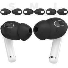 Black Apple Silicone AirPod Case with 3 Pairs of Ear Pads