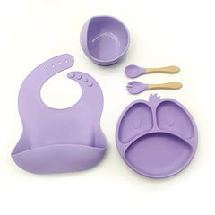 9-piece Silicone Baby Feeding Set | Best Baby Utensils