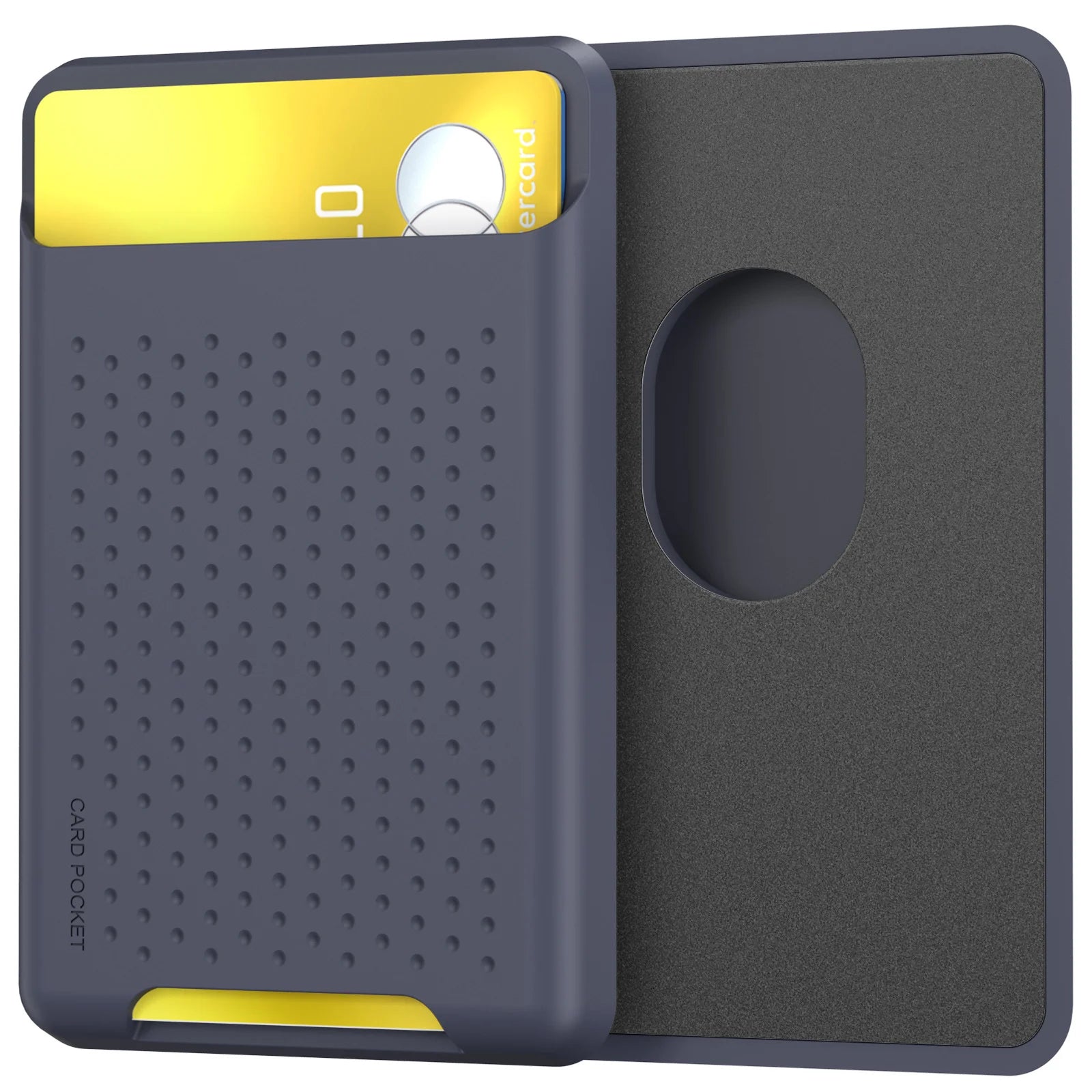 Midnight Blue Magnetic iPhone x Card Holder Case Compatible with iPhone 12