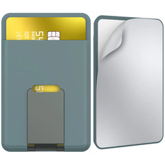 green Silicone Magnetic Phone Wallet Card Holder Compatible with Apple