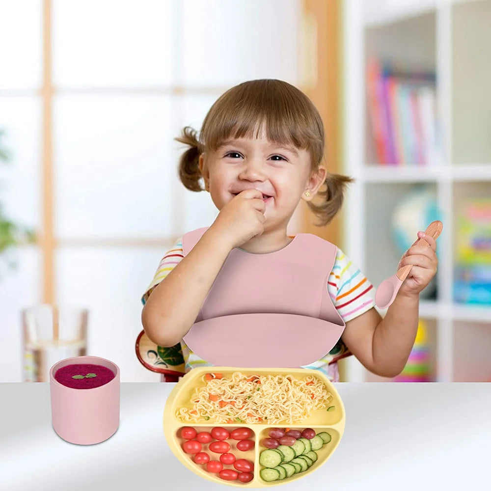 5-piece Silicone Baby Feeding Set | Best Feeding Set