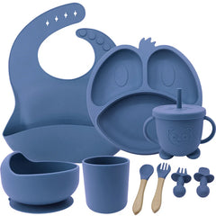 9-piece Silicone Baby Feeding Set | Best Baby Utensils