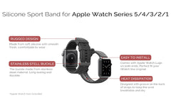 Tire Texture Silicone Watch Band for Apple Watch 40mm