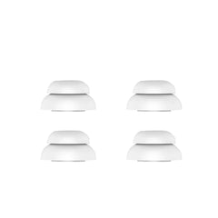 White Hearing Aid Accessories 6 Double-Layer Ear Domes