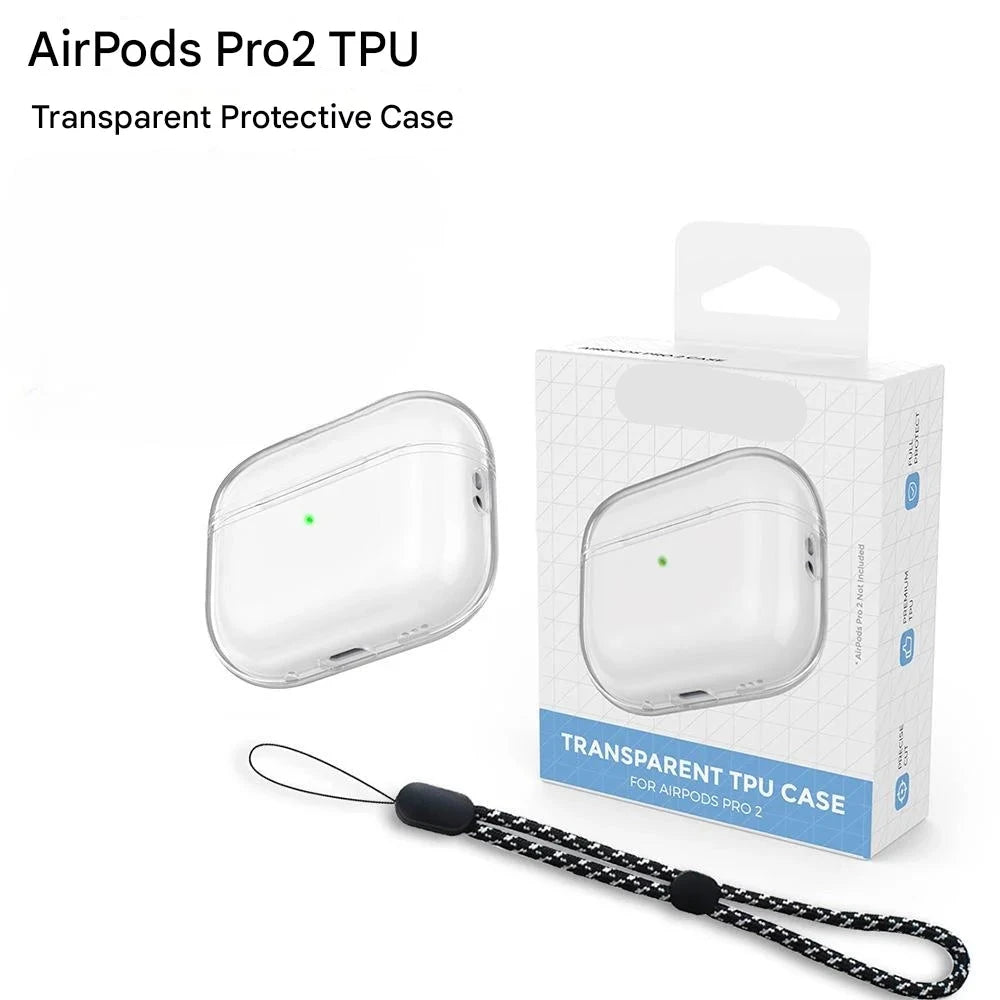 AirPods Pro 2 TPU Transparent Protective Case