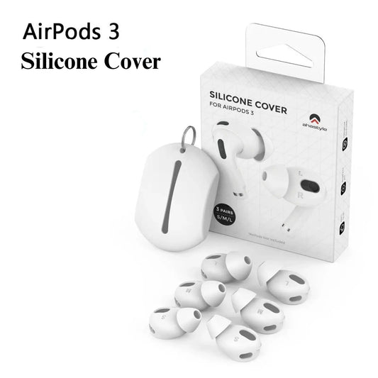Apple Silicone AirPod Case with 3 Pairs of Ear Pads