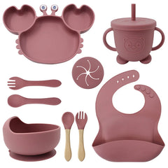 Crab-Shaped Baby Feeding set