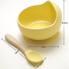 2-piece Baby Feeding Set | Baby Solid Food Bowl and Spoon