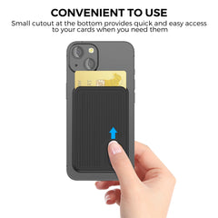 Silicone Phone Wallet for back of iPhone 14/13/12