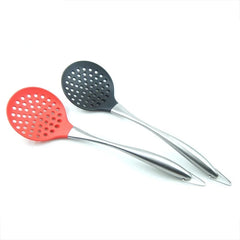 2x long Handled Silicone Slotted Ladle