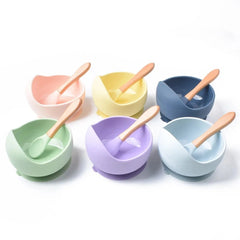 2-piece Baby Feeding Set | Baby Solid Food Bowl and Spoon