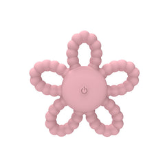 Food-Grade Silicone Baby Teether – Six-Finger Vibrating Teething Toy