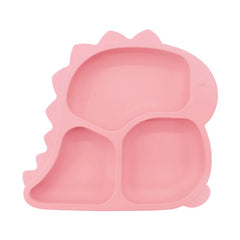 1 piece Pink Dino Silicone Baby Feeding Set | Best Baby Utensils